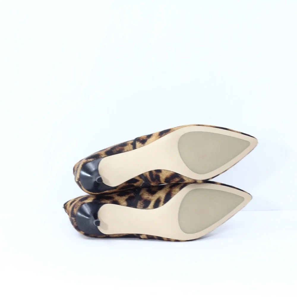 Talbots Leopard Print Boots sz 6.5 New Women Kitten Heel Bootie Iona fashion